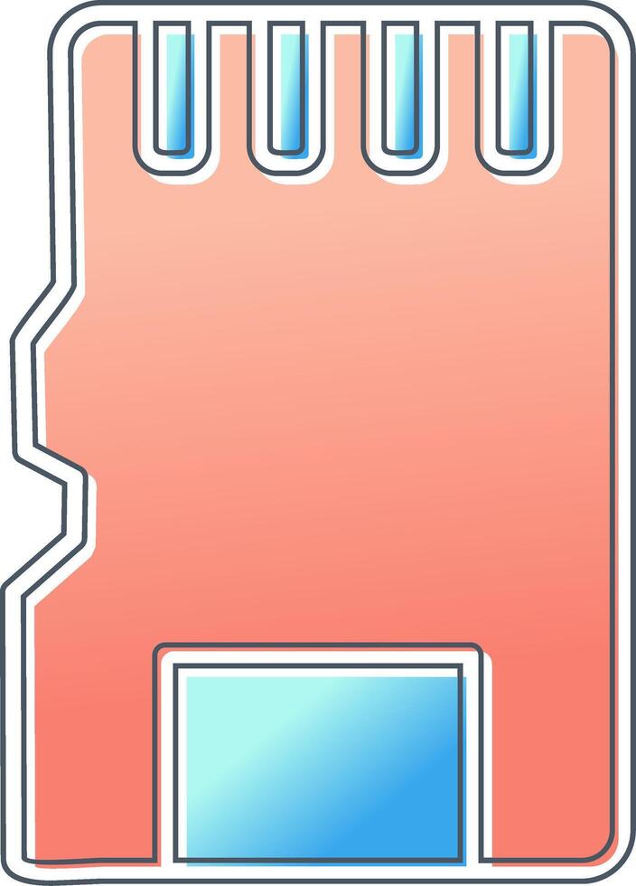 ícone de vetor de cartão SD