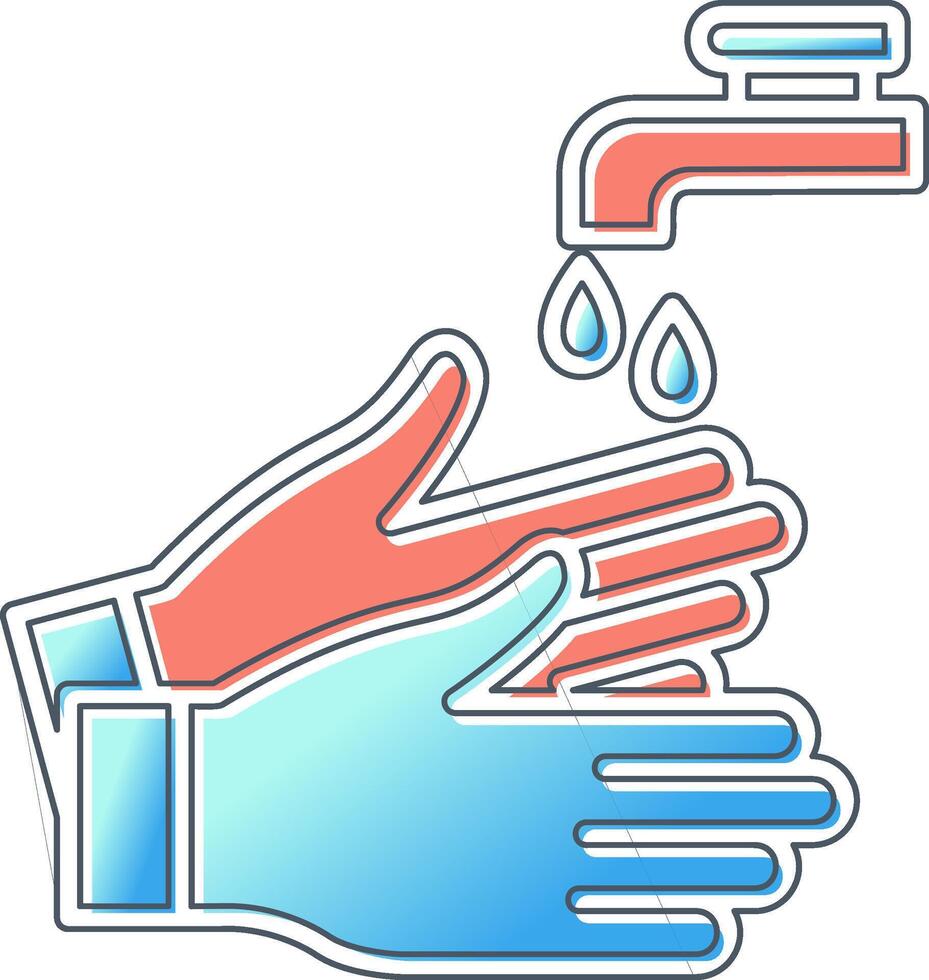 mão lavar vetor ícone