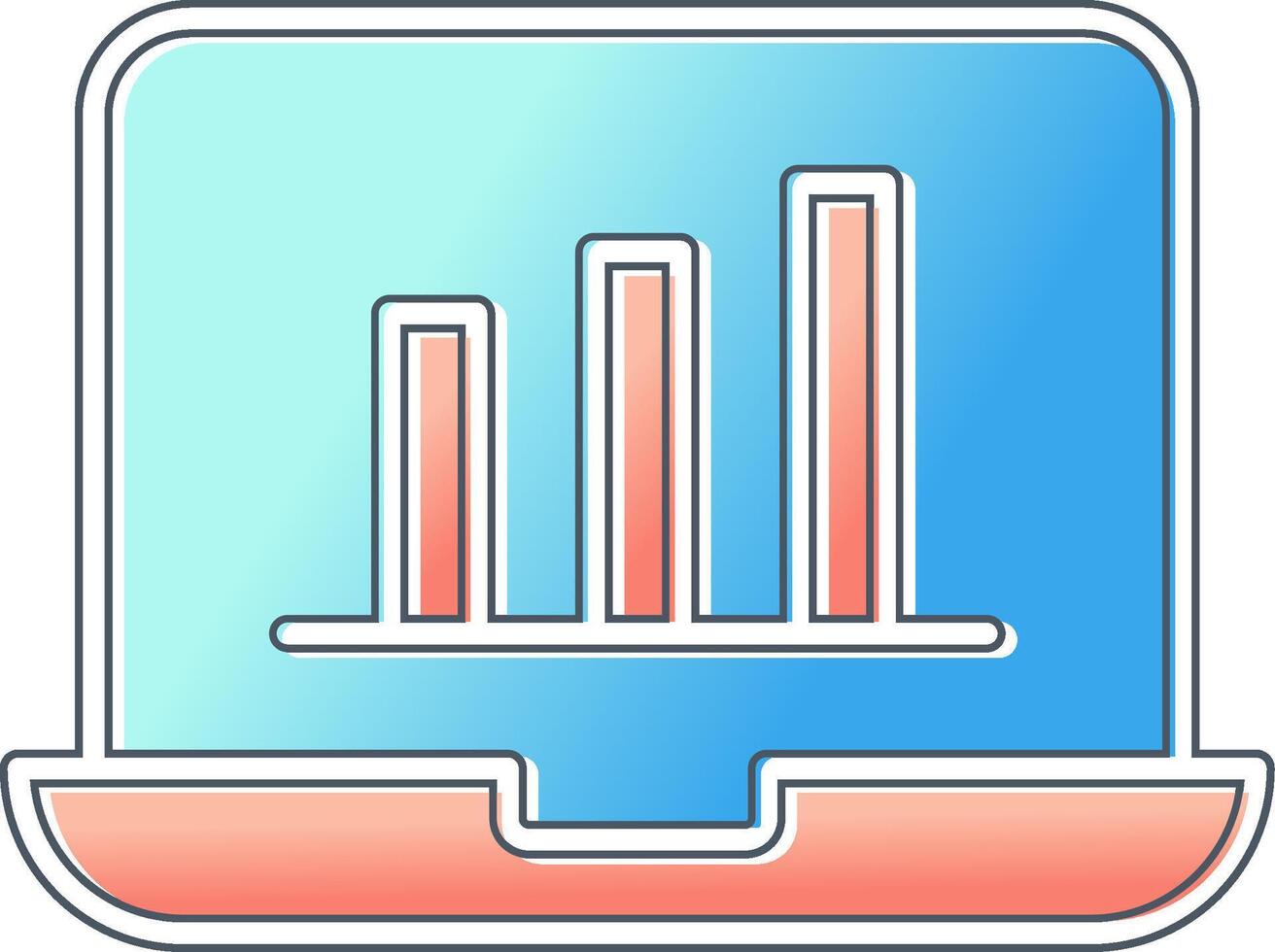 ações analytics vetor ícone