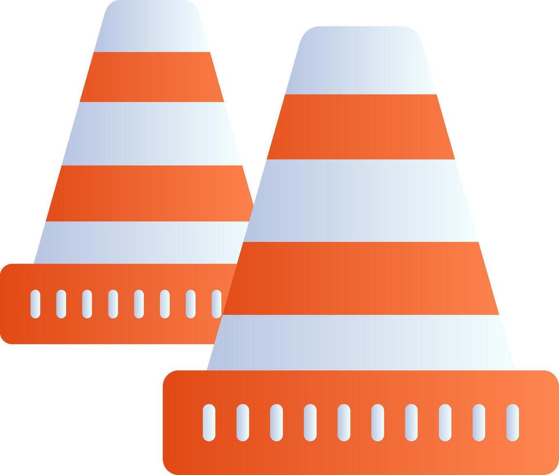 ícone de vetor de cone de trânsito