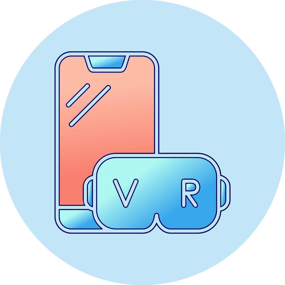 ícone de vetor de realidade virtual