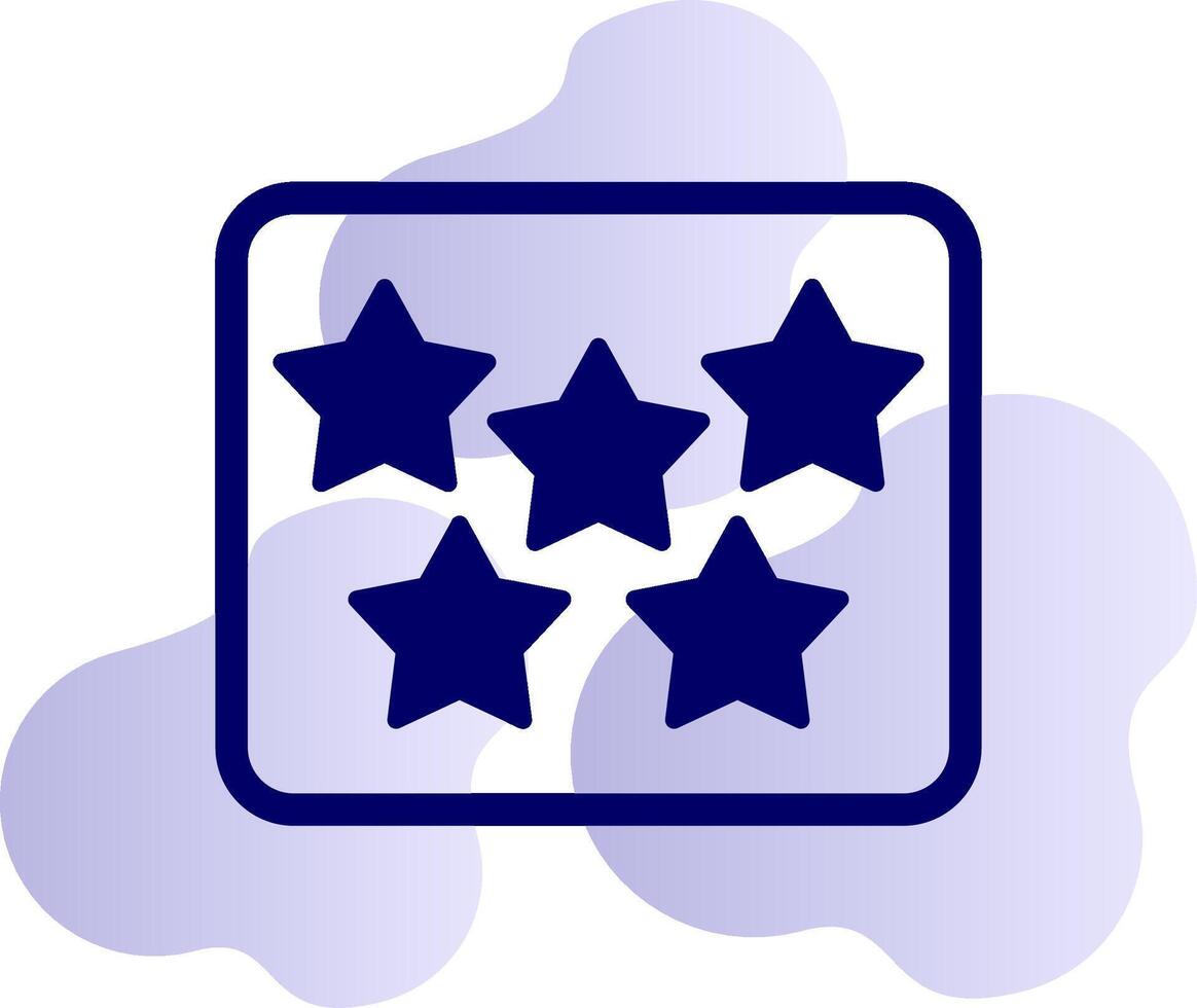 cinco Estrela vetor ícone