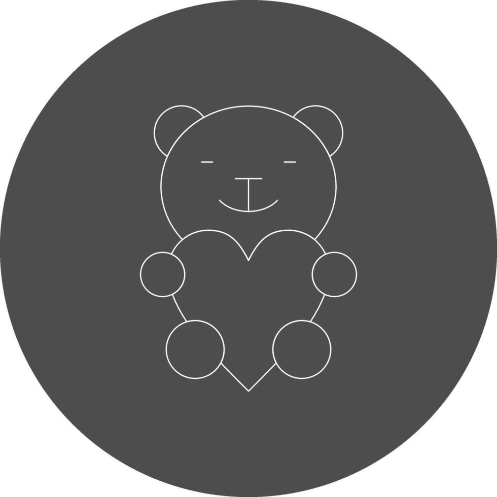 design de ícone criativo de urso vetor