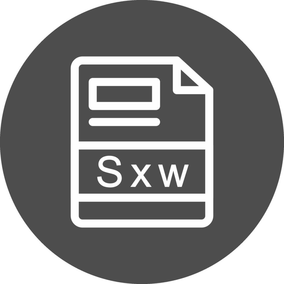 sxw criativo ícone Projeto vetor