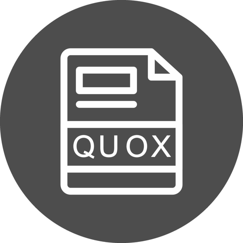 quox criativo ícone Projeto vetor