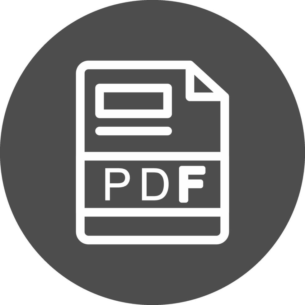 pdf criativo ícone Projeto vetor