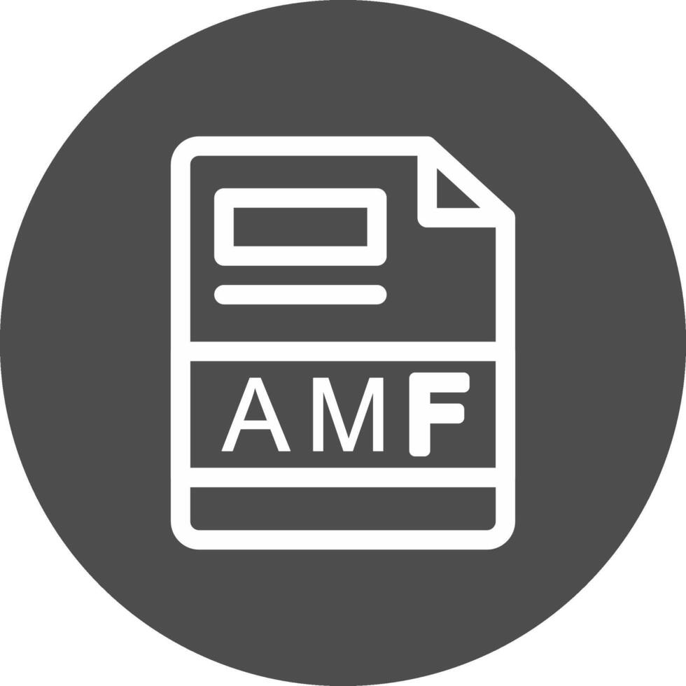 amf criativo ícone Projeto vetor