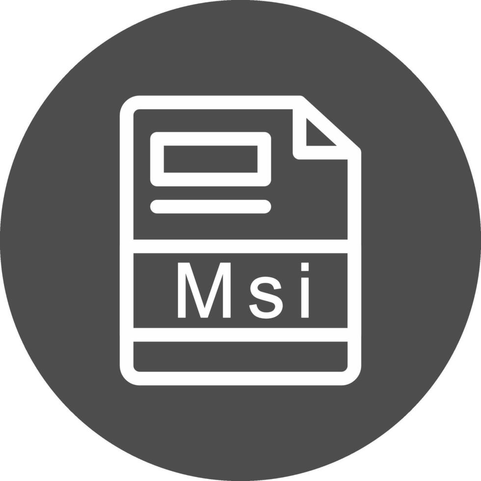 msi criativo ícone Projeto vetor