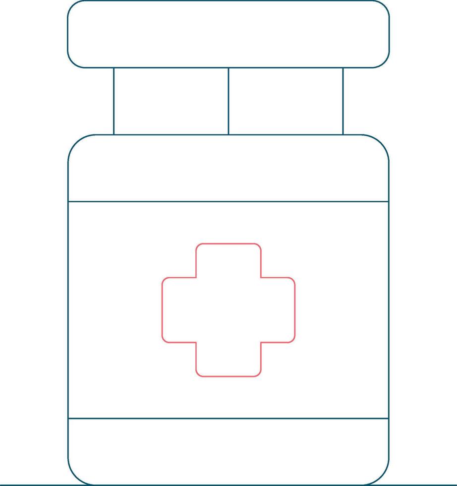 design de ícone criativo de medicina vetor