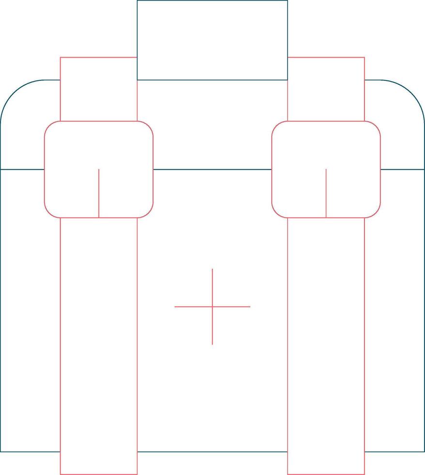 design de ícone criativo de kit de primeiros socorros vetor