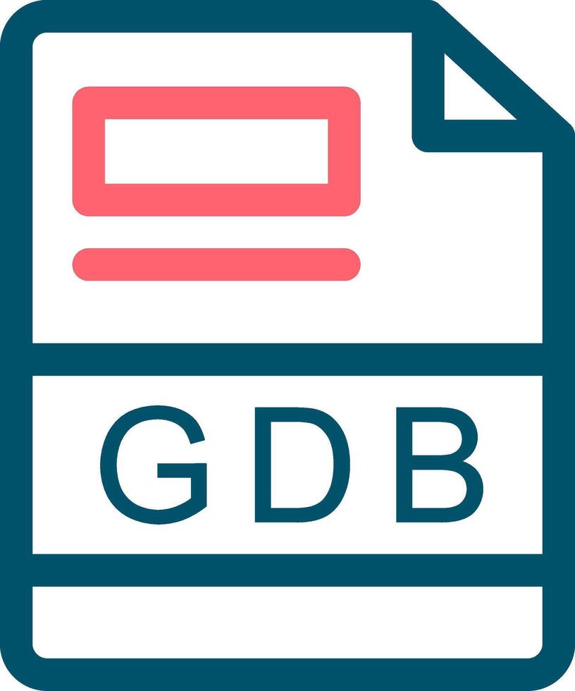 gdb criativo ícone Projeto vetor