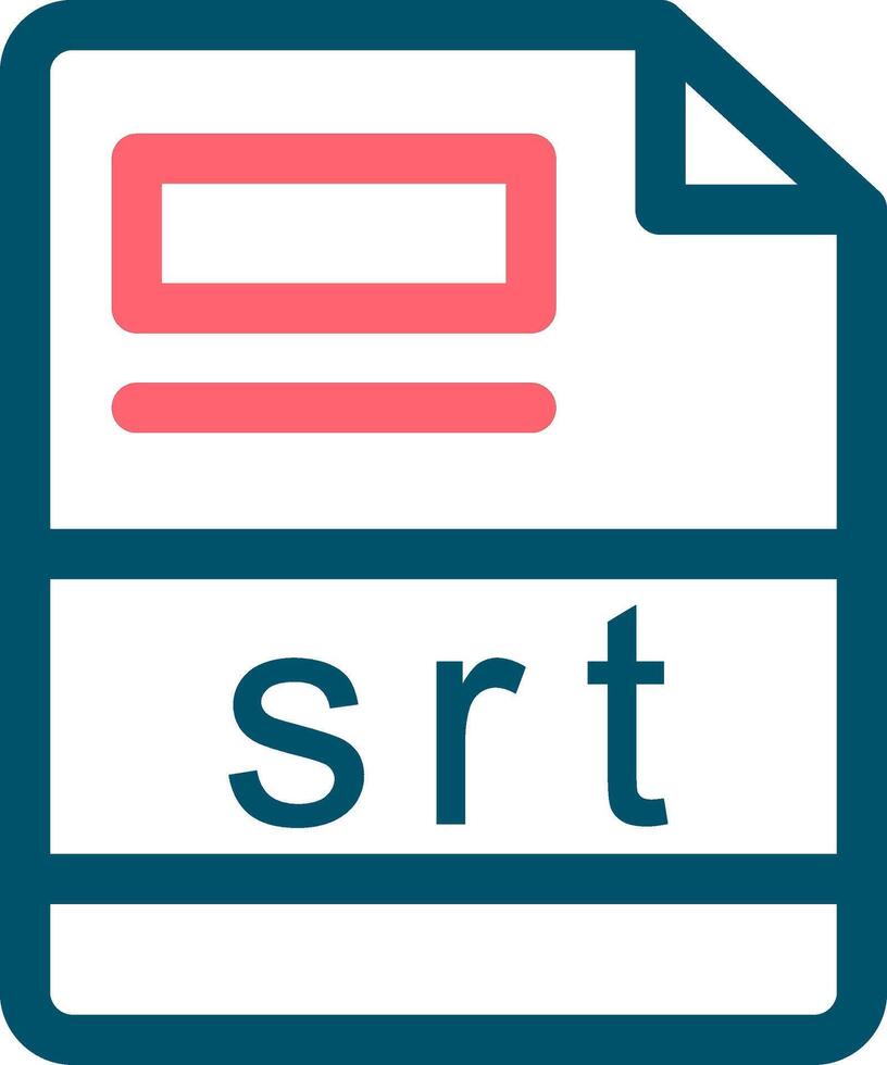 srt criativo ícone Projeto vetor