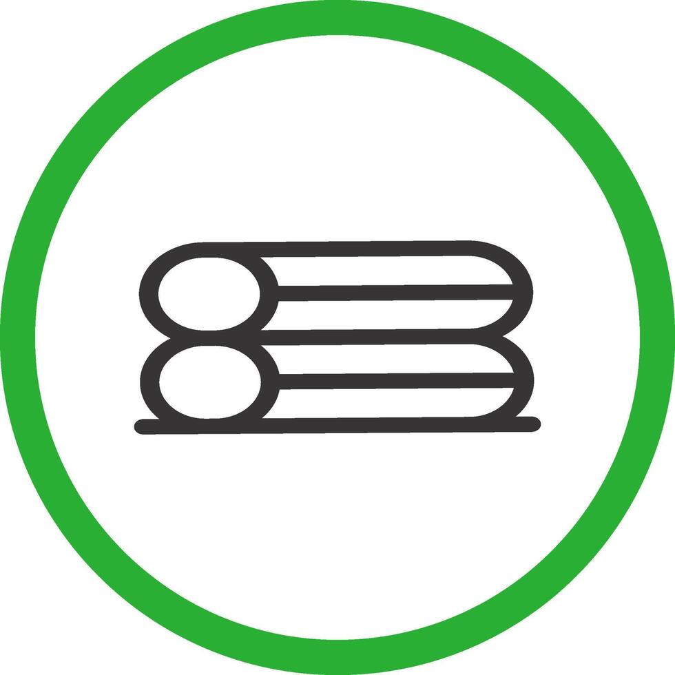 design de ícone criativo de tubos vetor