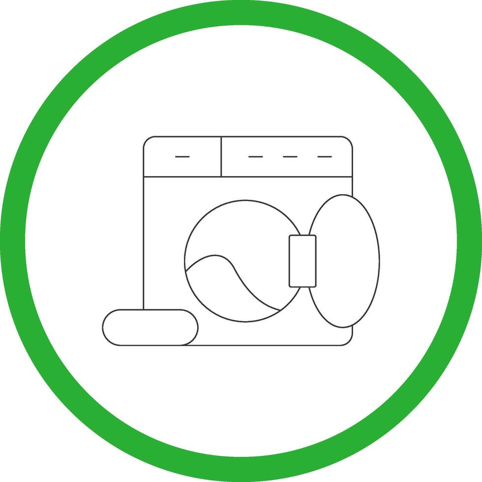 design de ícone criativo de lavanderia vetor