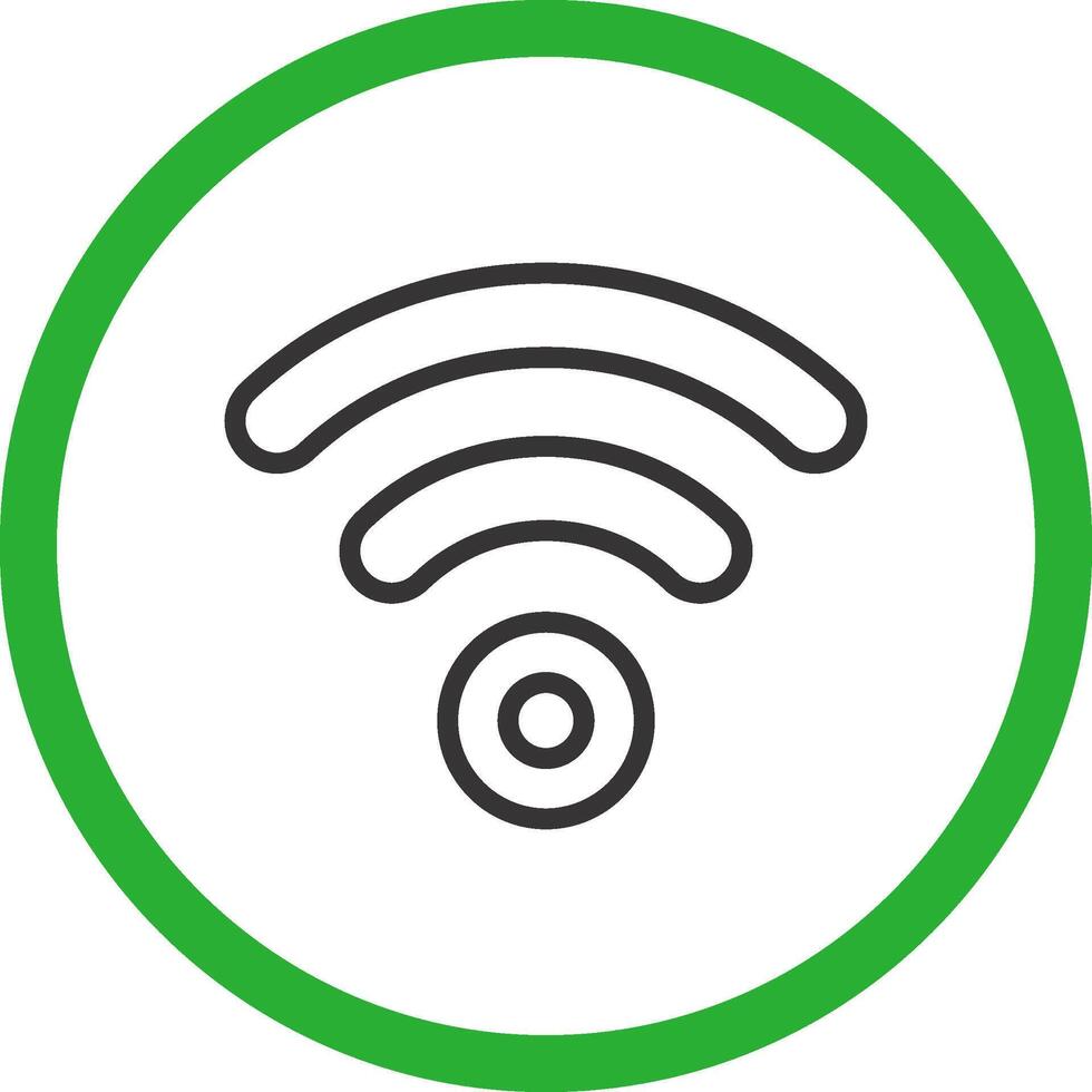 design de ícone criativo wi-fi vetor