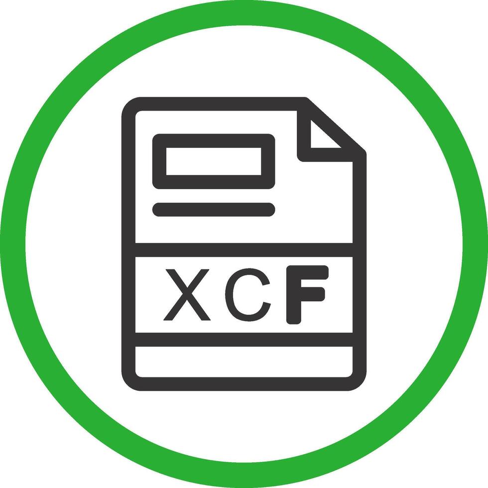 xcf criativo ícone Projeto vetor