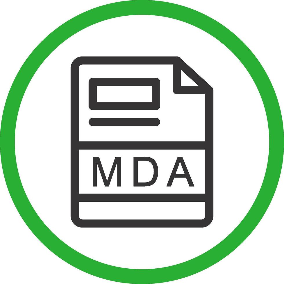 mda criativo ícone Projeto vetor