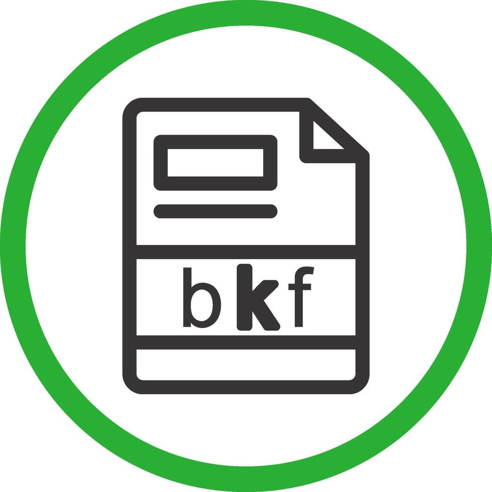 bkf criativo ícone Projeto vetor