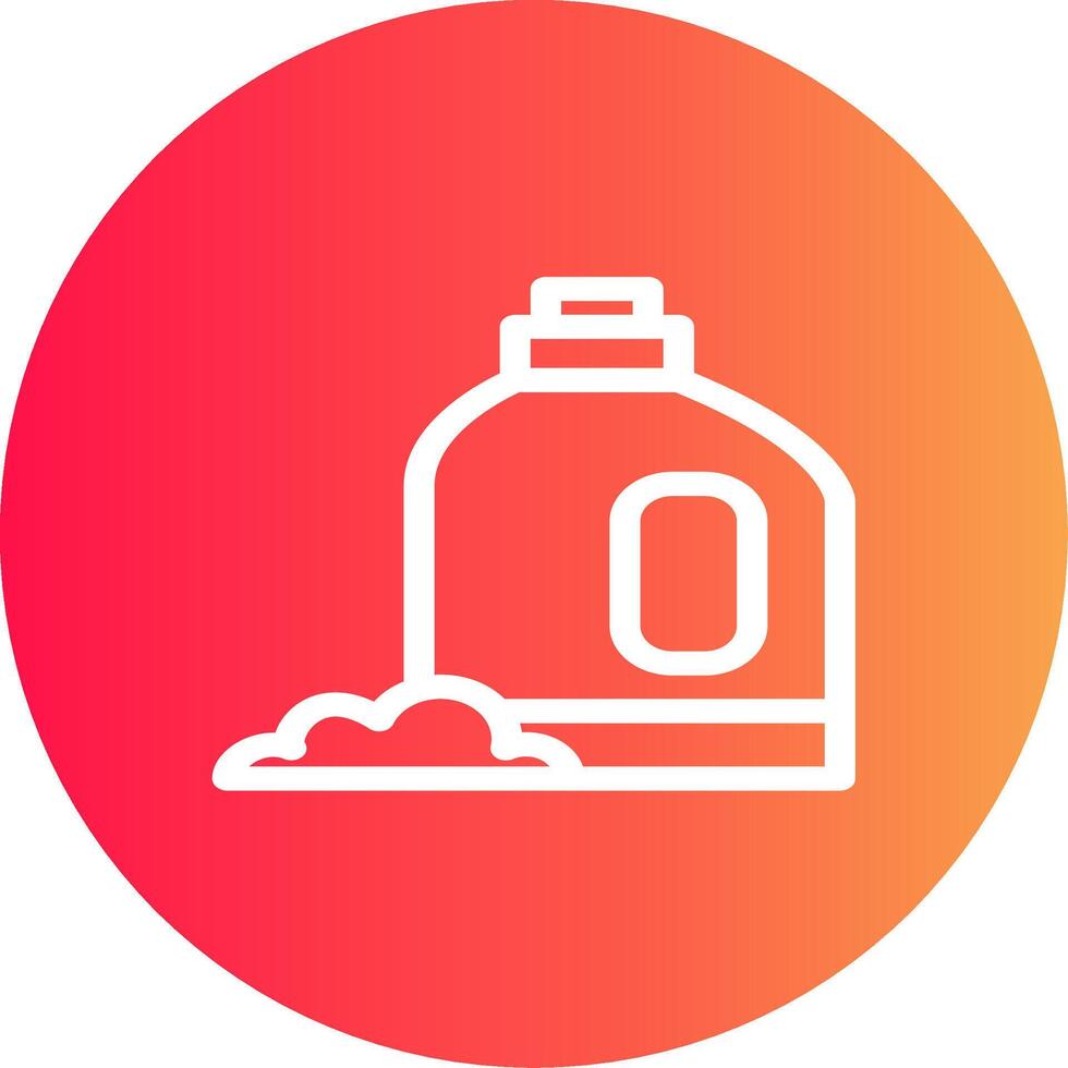 design de ícone criativo de detergente vetor