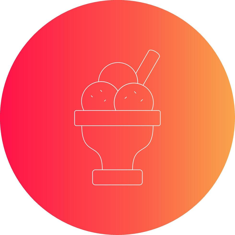 design de ícone criativo de sobremesa vetor