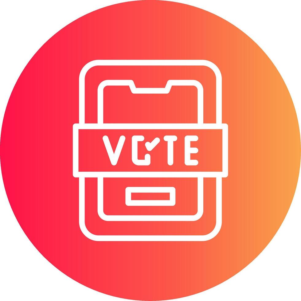 votar design de ícone criativo vetor