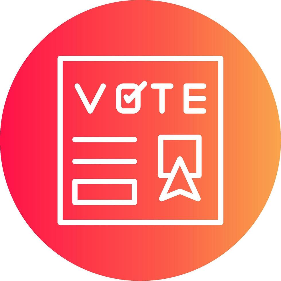 votar design de ícone criativo vetor