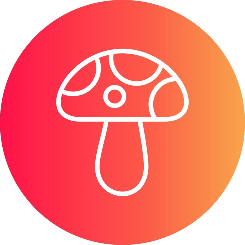 design de ícone criativo de cogumelo vetor