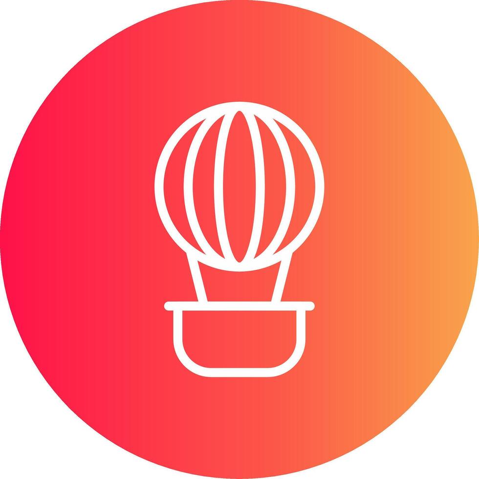 design de ícone criativo de balão de ar quente vetor