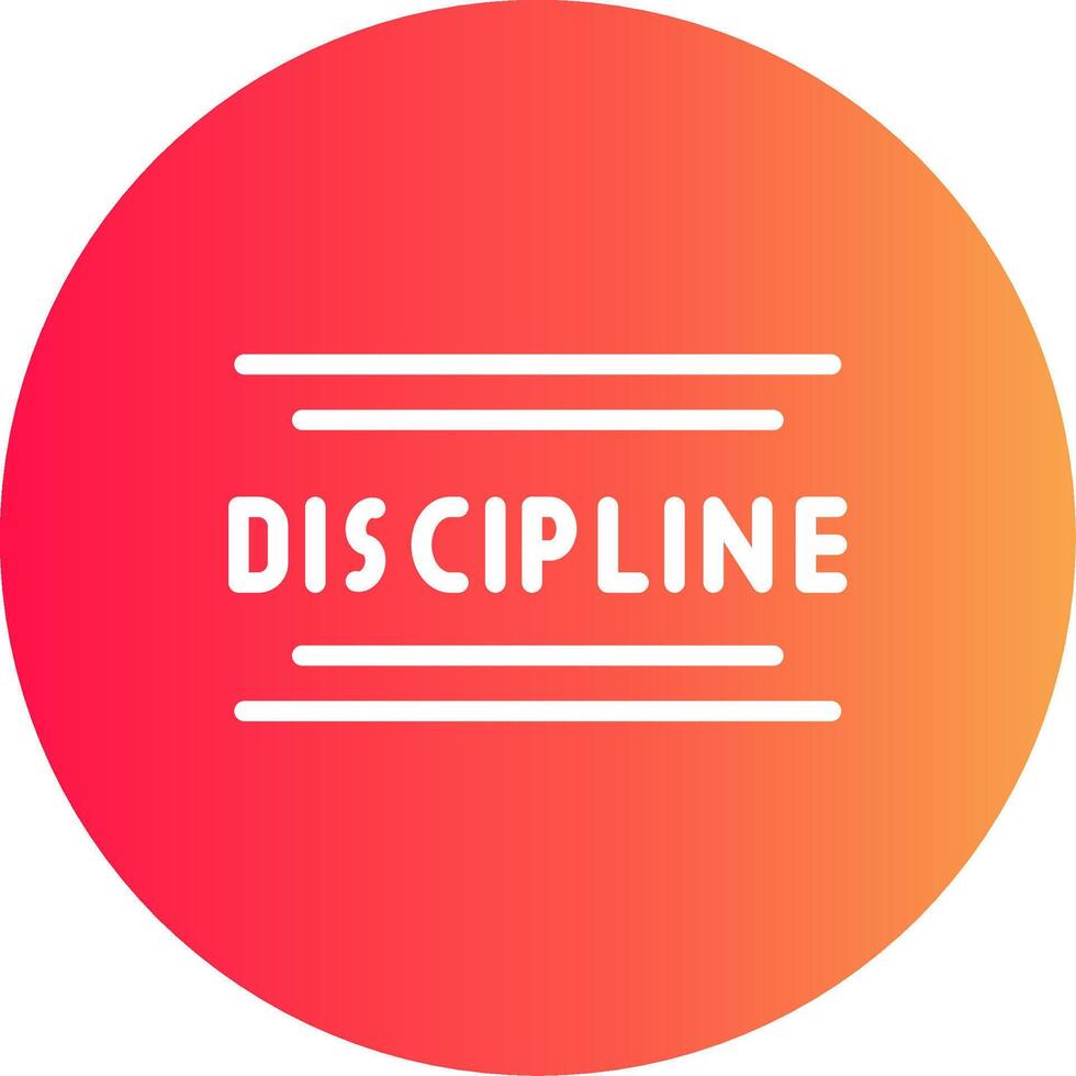 disciplina criativo ícone Projeto vetor