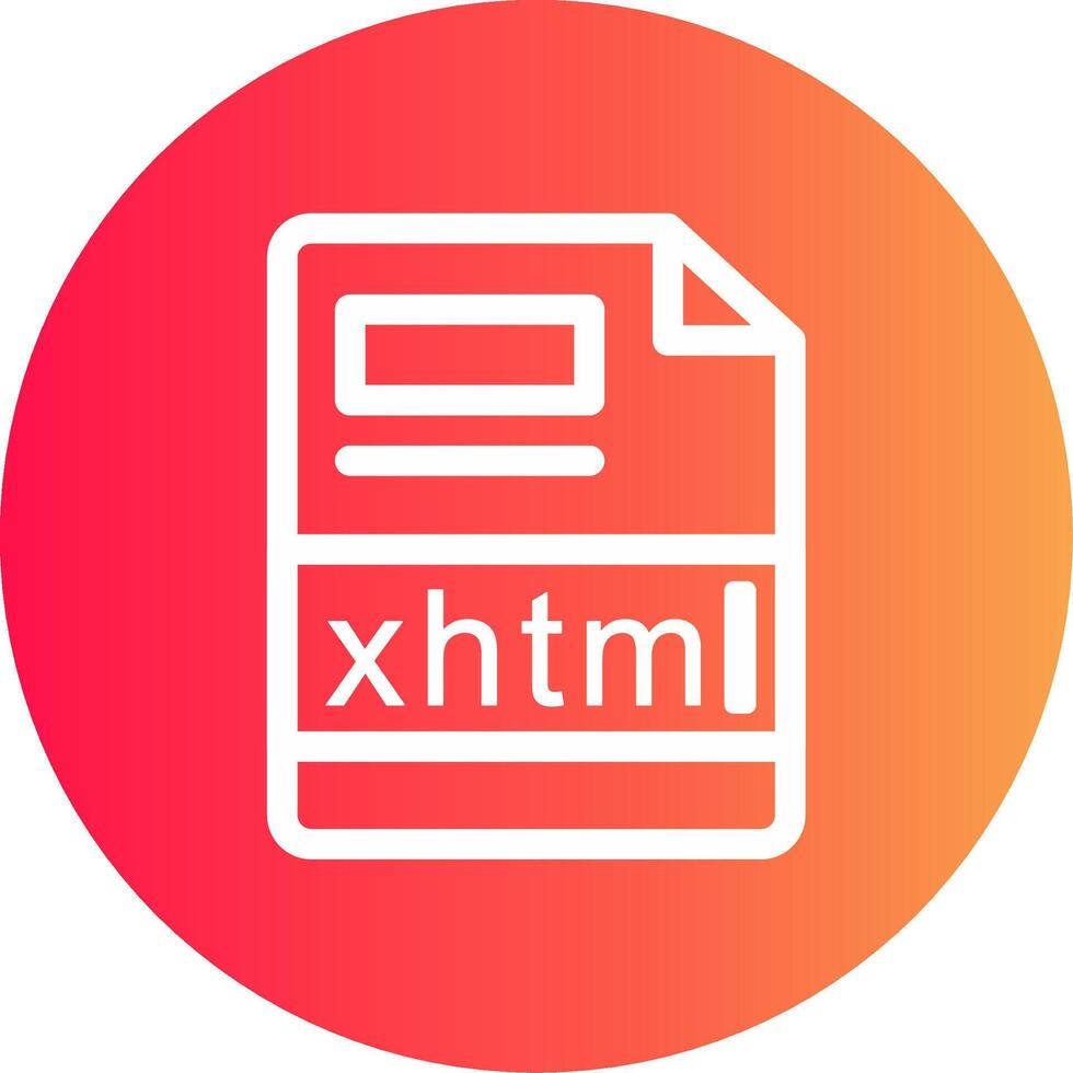 xhtml criativo ícone Projeto vetor