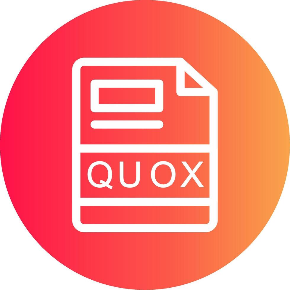 quox criativo ícone Projeto vetor