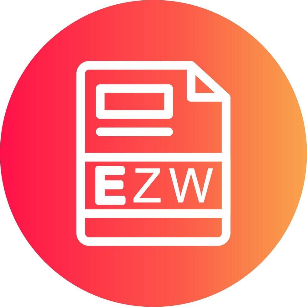 ezw criativo ícone Projeto vetor