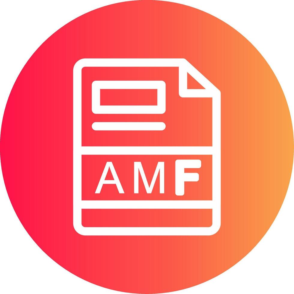 amf criativo ícone Projeto vetor