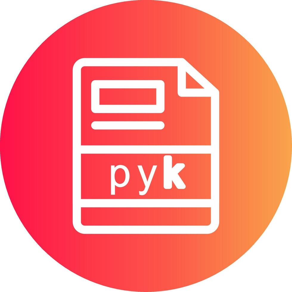 pyk criativo ícone Projeto vetor