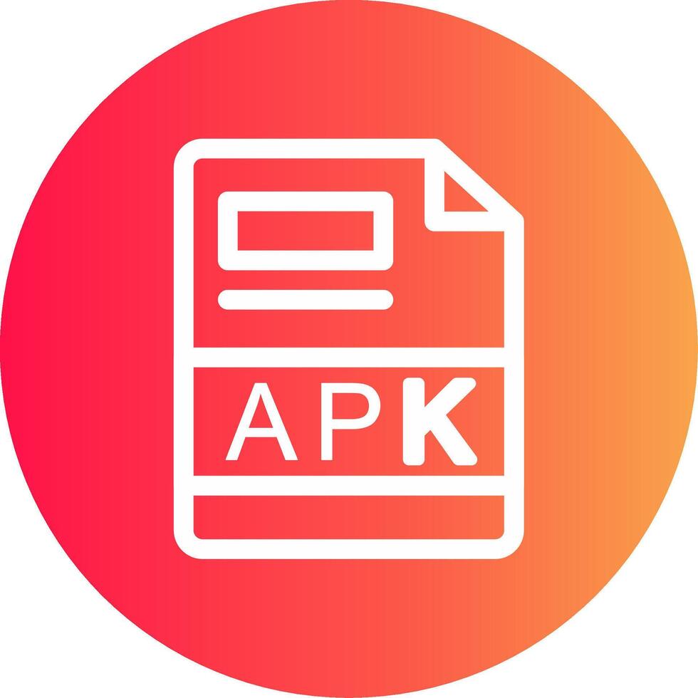 apk criativo ícone Projeto vetor