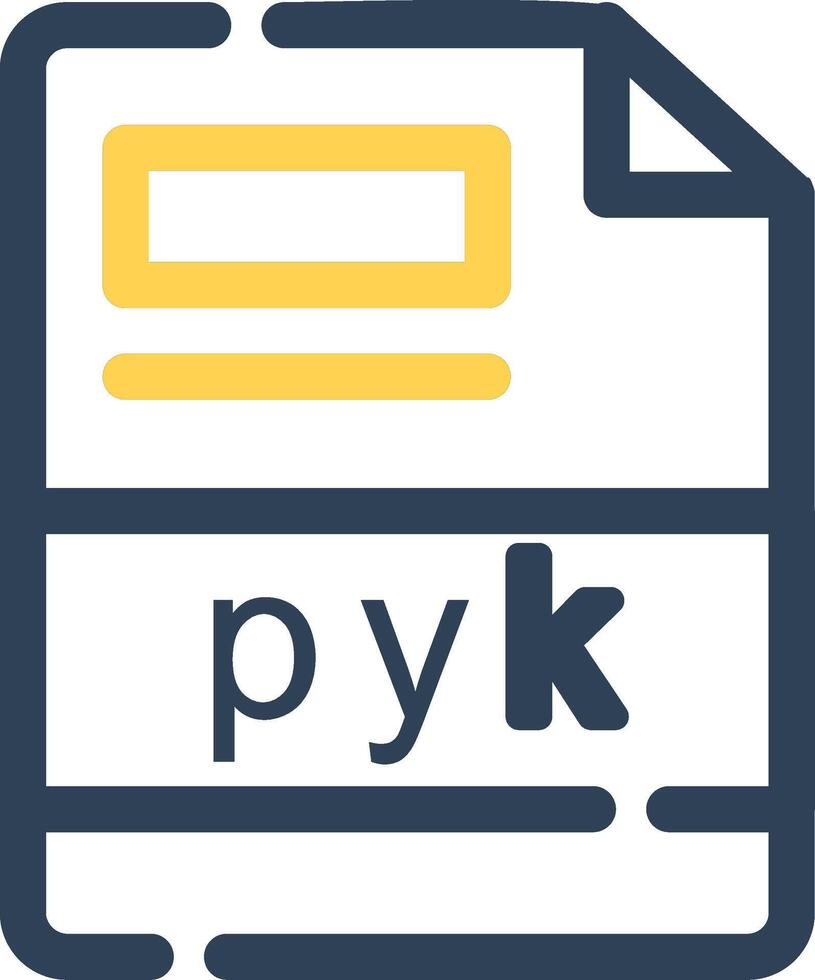 pyk criativo ícone Projeto vetor