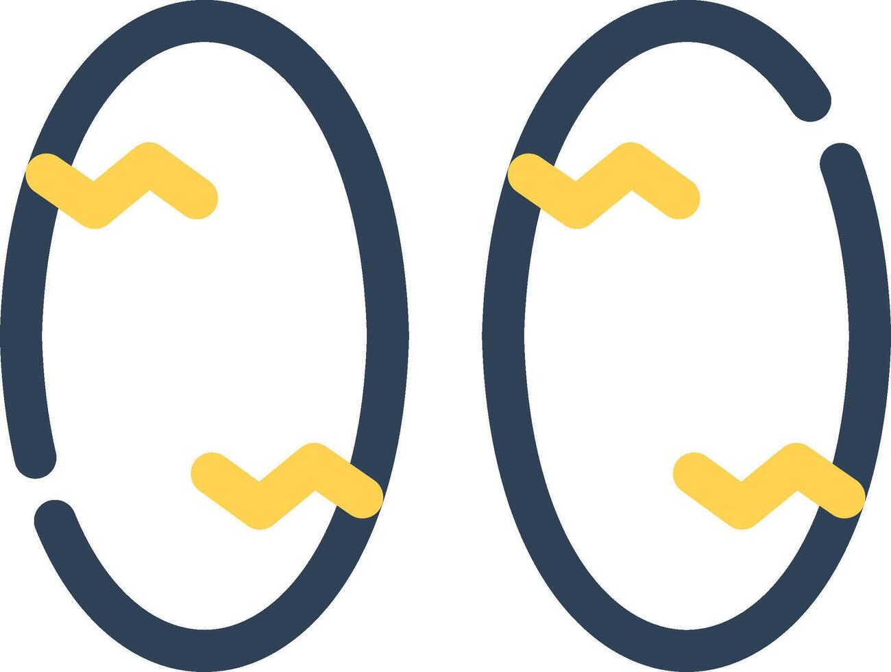design de ícone criativo de ovos vetor