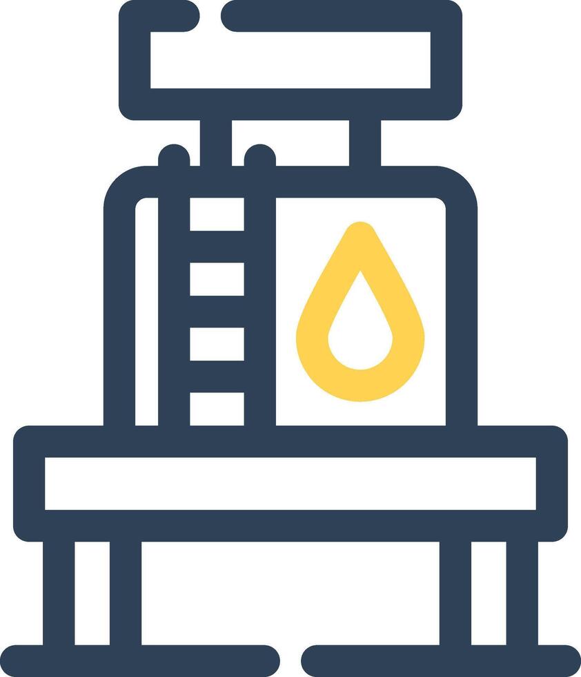 design de ícone criativo de tanque de água vetor