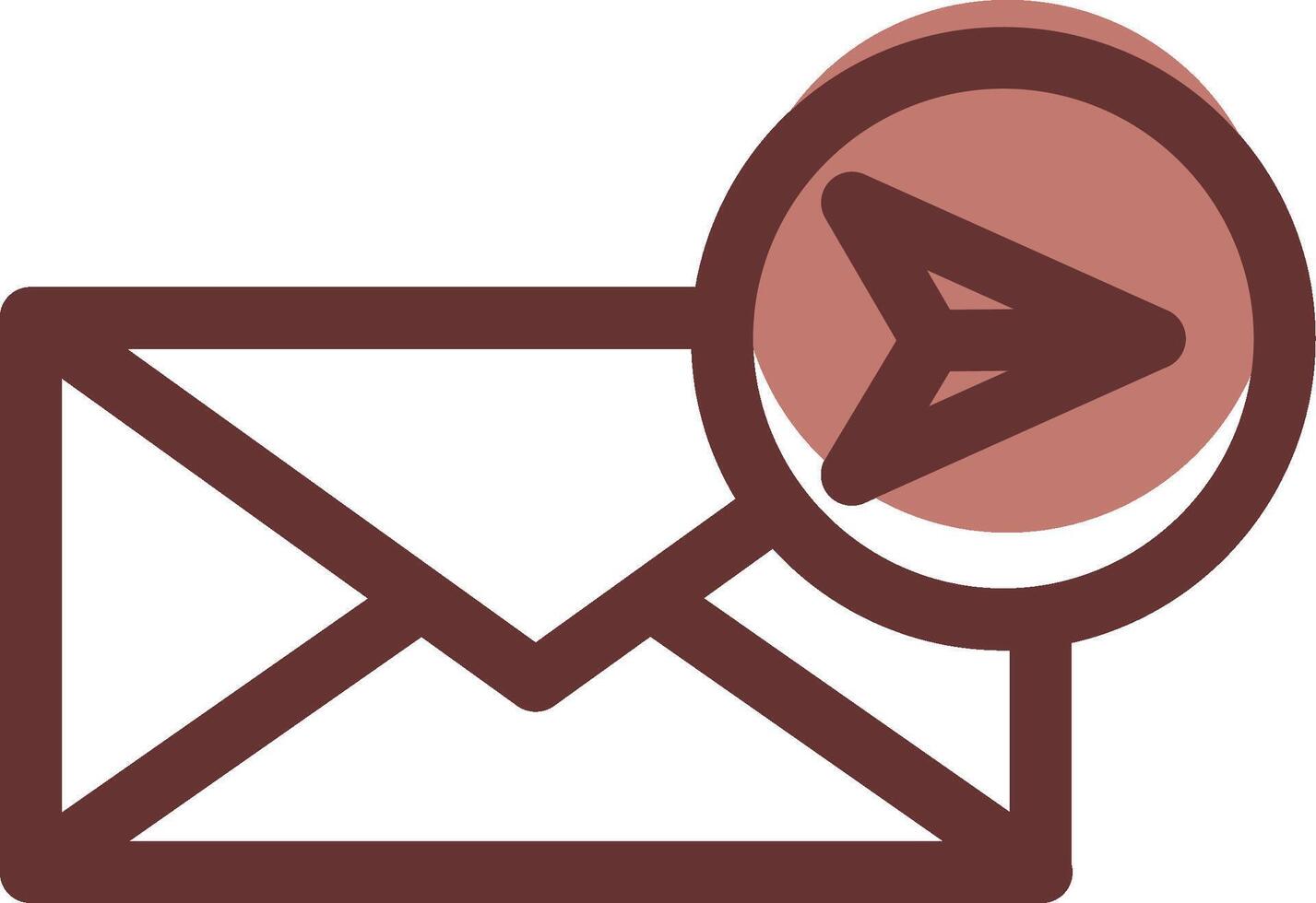 enviar design de ícone criativo de e-mail vetor