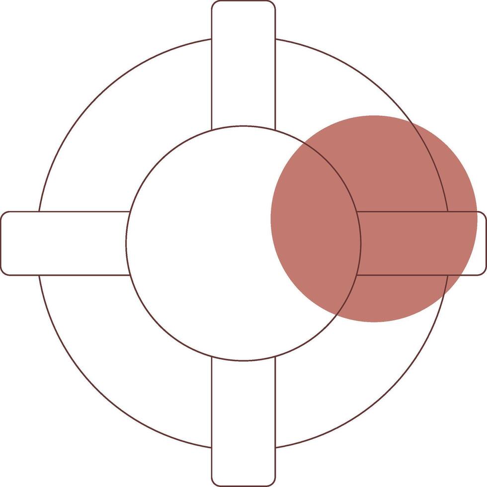 salva-vidas criativo ícone Projeto vetor