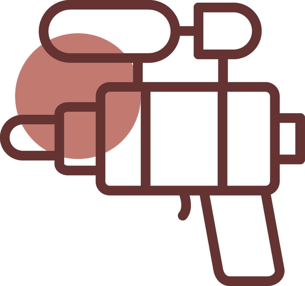 design de ícone criativo de pistola de água vetor