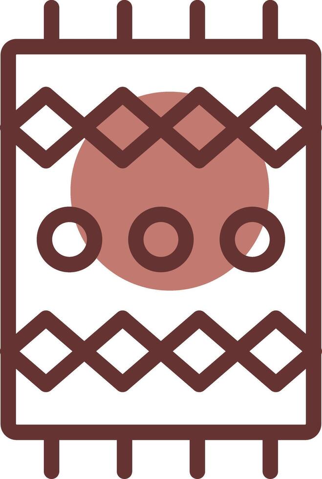 design de ícone criativo de tapete vetor