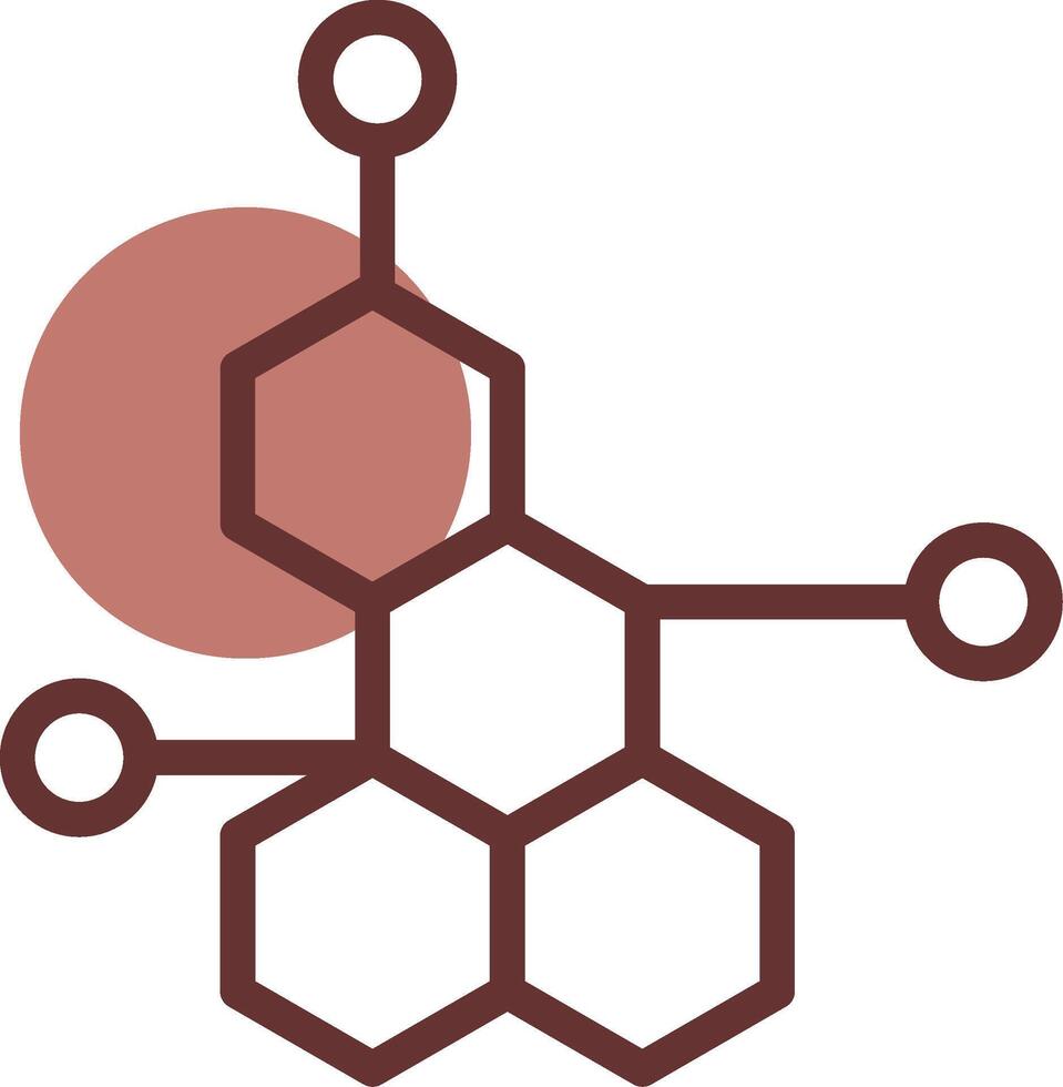 design de ícone criativo de molécula vetor