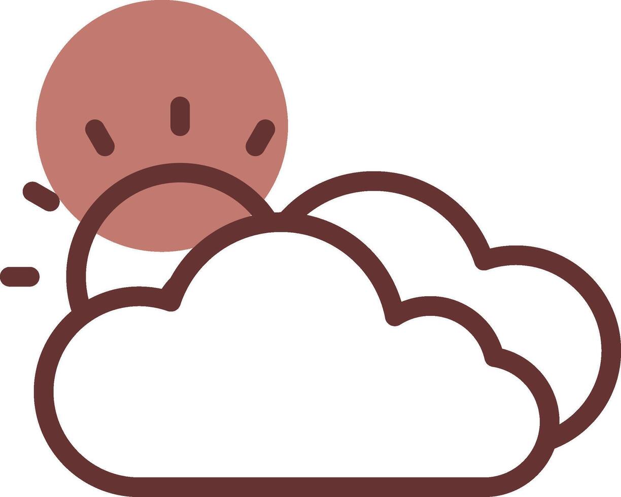 design de ícone criativo de nuvem vetor