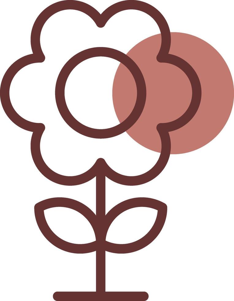 design de ícone criativo de flor vetor