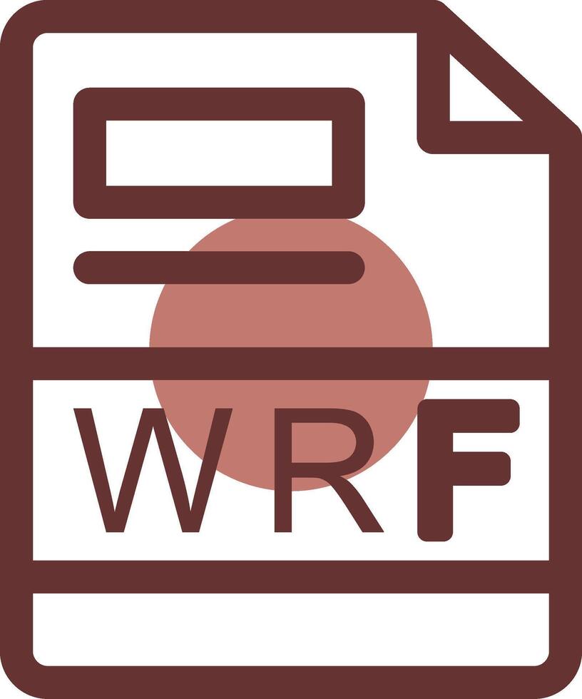 wrf criativo ícone Projeto vetor