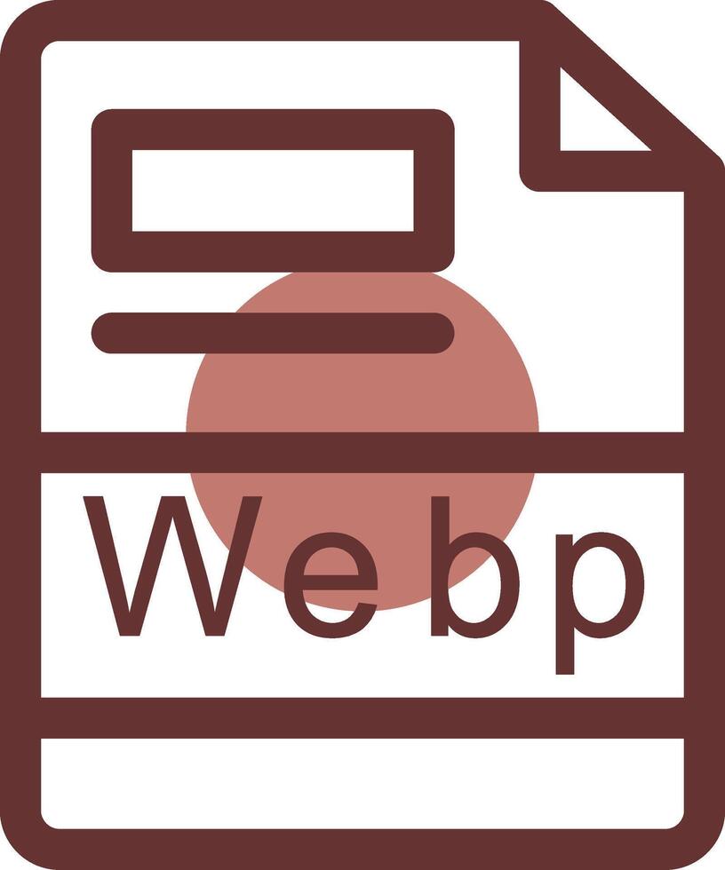 webp criativo ícone Projeto vetor