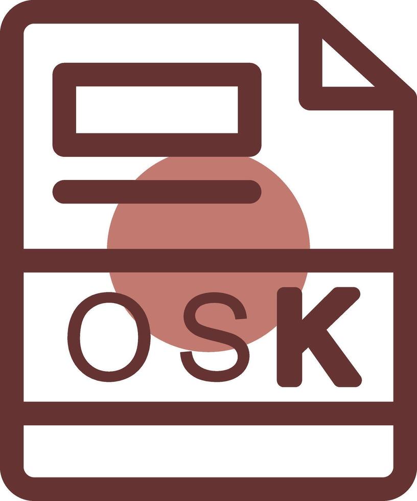 osk criativo ícone Projeto vetor