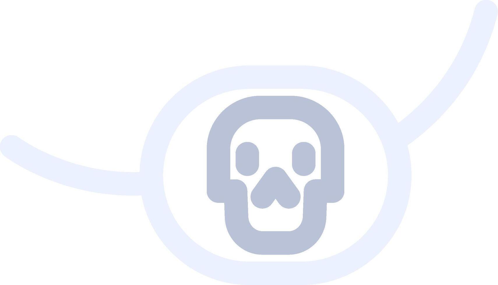 design de ícone criativo de patch de piratas vetor