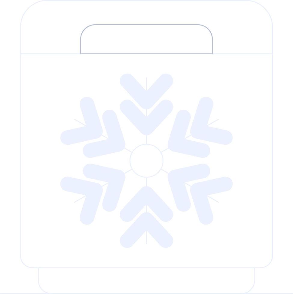 design de ícone criativo de freezer vetor
